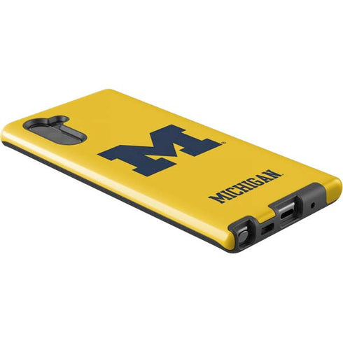 University of Michigan M Logo Yellow Galaxy Note 10 Pro Case
