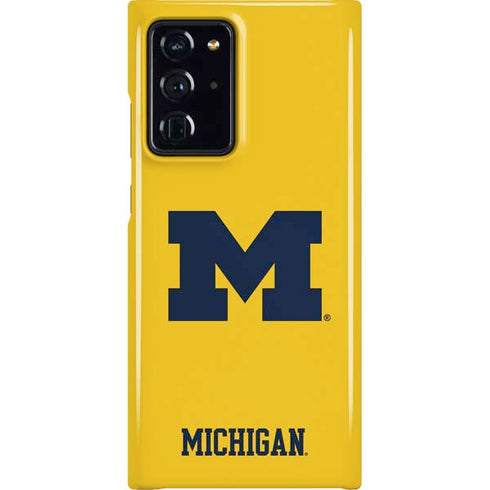 University of Michigan M Logo Yellow Galaxy Note20 Ultra 5G Lite Case