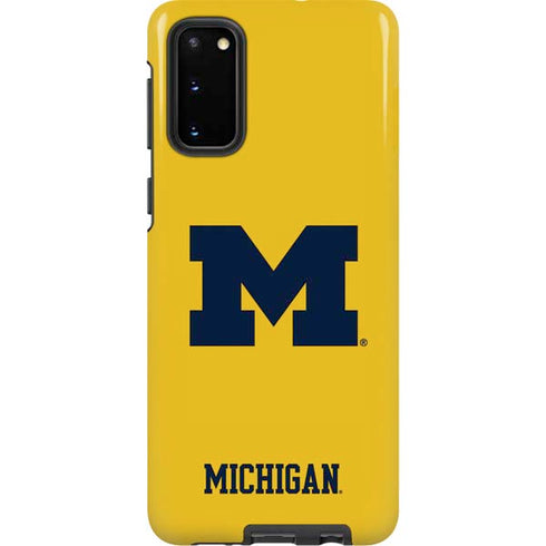 University of Michigan M Logo Yellow Galaxy S20 Pro Case