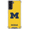 University of Michigan M Logo Yellow Galaxy S21 5G Clear Case