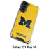 University of Michigan M Logo Yellow Galaxy S21 Plus 5G Clear Case