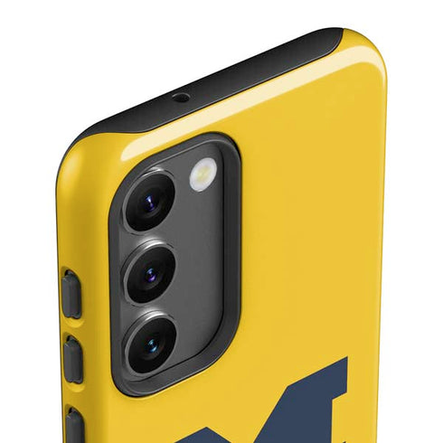 University of Michigan M Logo Yellow Galaxy S23 Pro Case