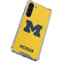 University of Michigan M Logo Yellow Galaxy S24 FE Clear Case