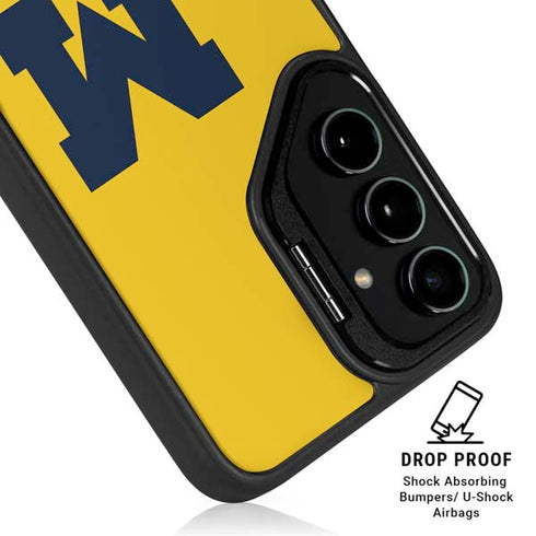 University of Michigan M Logo Yellow Galaxy S24 Kickstand Case