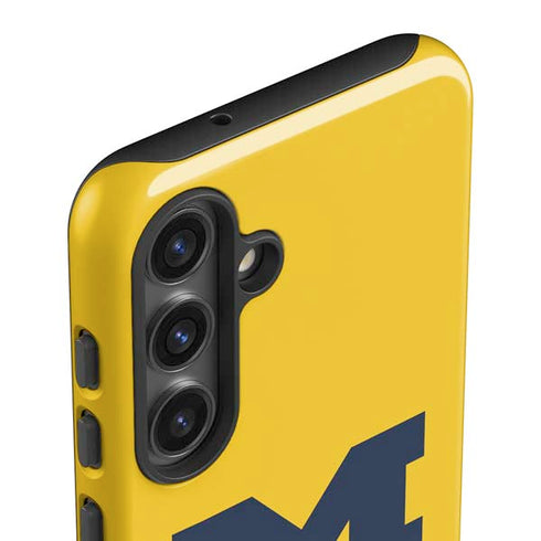 University of Michigan M Logo Yellow Galaxy S25 Plus Impact Case