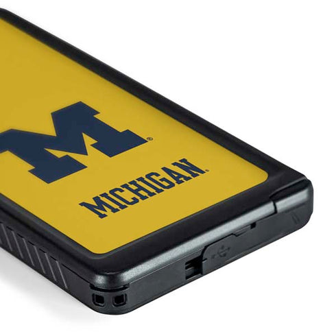 University of Michigan M Logo Yellow Galaxy S24 Ultra Waterproof Case