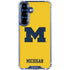 University of Michigan M Logo Yellow Galaxy S25 FE Clear Case