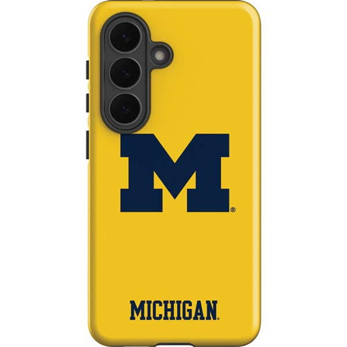 University of Michigan M Logo Yellow Galaxy S26 Impact Case