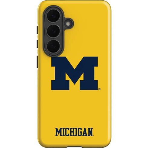 University of Michigan M Logo Yellow Galaxy S26 Plus Impact Case