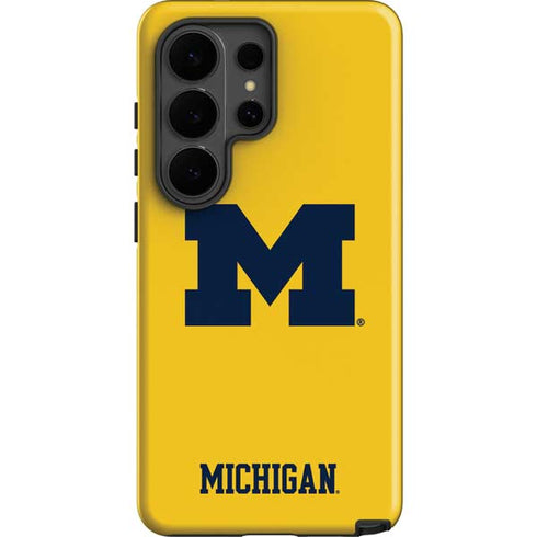 University of Michigan M Logo Yellow Galaxy S26 Ultra Impact Case