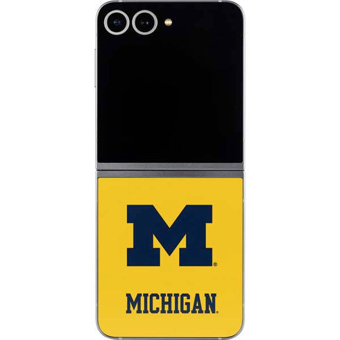 University of Michigan M Logo Yellow Galaxy Z Flip6 Skin