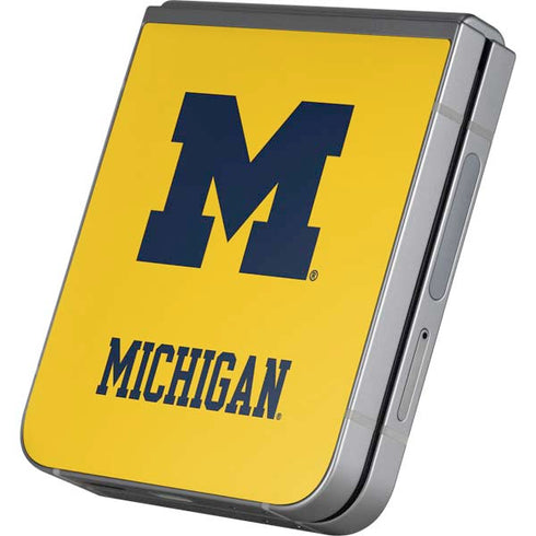 University of Michigan M Logo Yellow Galaxy Z Flip6 Skin