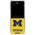 University of Michigan M Logo Yellow Galaxy Z Flip6 Clear Case