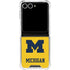University of Michigan M Logo Yellow Galaxy Z Flip7 Clear Case