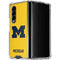 University of Michigan M Logo Yellow Galaxy Z Fold4 5G Clear Case