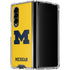 University of Michigan M Logo Yellow Galaxy Z Fold4 5G Clear Case