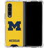 University of Michigan M Logo Yellow Galaxy Z Fold4 5G Clear Case
