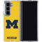 University of Michigan M Logo Yellow Galaxy Z Fold5 5G Clear Case