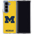University of Michigan M Logo Yellow Galaxy Z Fold5 5G Clear Case