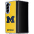 University of Michigan M Logo Yellow Galaxy Z Fold5 5G Clear Case