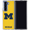 University of Michigan M Logo Yellow Galaxy Z Fold6 Clear Case