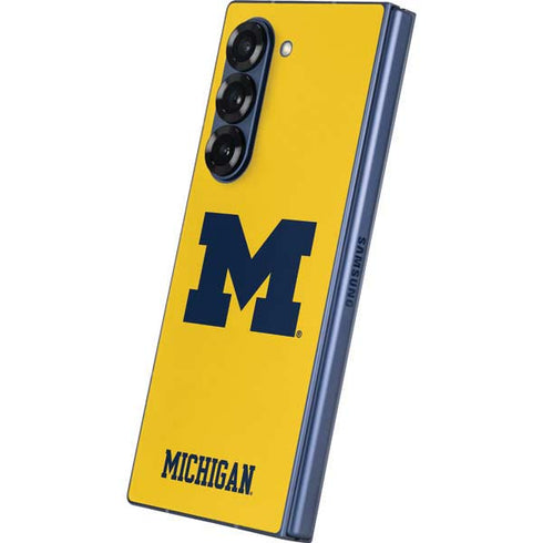 University of Michigan M Logo Yellow Galaxy Z Fold6 Skin