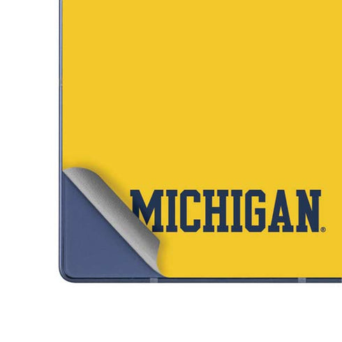 University of Michigan M Logo Yellow Galaxy Z Fold6 Skin