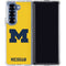 University of Michigan M Logo Yellow Galaxy Z Fold7 Clear Case
