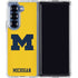 University of Michigan M Logo Yellow Galaxy Z Fold7 Clear Case