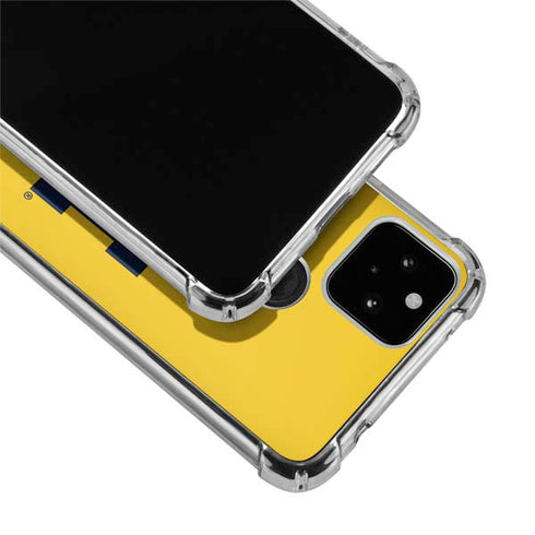 University of Michigan M Logo Yellow Google Pixel 5 Clear Case