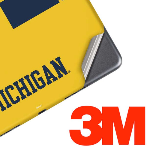 University of Michigan M Logo Yellow iPad Skins