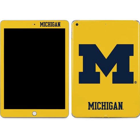 University of Michigan M Logo Yellow Apple iPad Skin