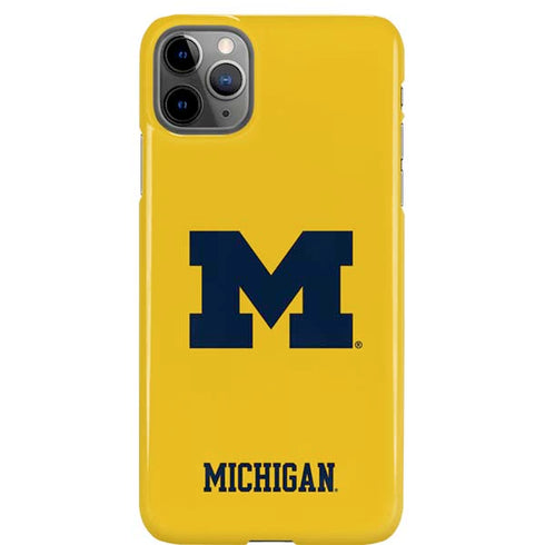 University of Michigan M Logo Yellow iPhone 11 Pro Max Lite Case
