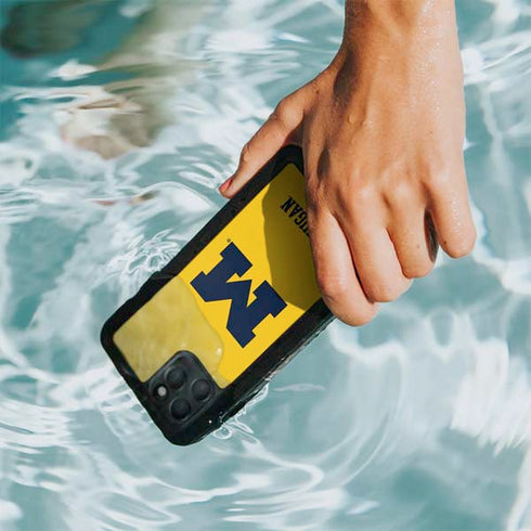 University of Michigan M Logo Yellow iPhone 11 Pro Max Waterproof Case