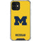 University of Michigan M Logo Yellow iPhone 12 Clear Case