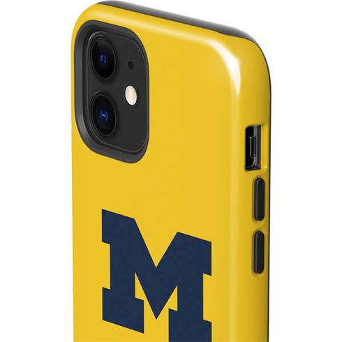 University of Michigan M Logo Yellow iPhone 12 Impact Case