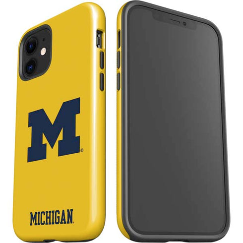 University of Michigan M Logo Yellow iPhone 12 Impact Case