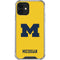 University of Michigan M Logo Yellow iPhone 12 Mini Clear Case
