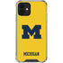 University of Michigan M Logo Yellow iPhone 12 Mini Clear Case