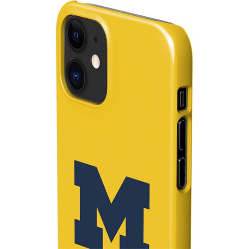 University of Michigan M Logo Yellow iPhone 12 Mini Lite Case