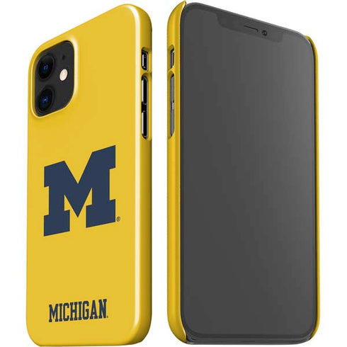 University of Michigan M Logo Yellow iPhone 12 Mini Lite Case