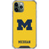 University of Michigan M Logo Yellow iPhone 12 Pro Clear Case