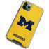 University of Michigan M Logo Yellow iPhone 12 Pro Clear Case