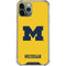 University of Michigan M Logo Yellow iPhone 12 Pro Max Clear Case