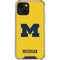 University of Michigan M Logo Yellow iPhone 13 Mini Clear Case