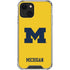 University of Michigan M Logo Yellow iPhone 13 Mini Clear Case