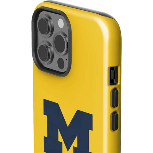 University of Michigan M Logo Yellow iPhone 13 Pro Max Impact Case