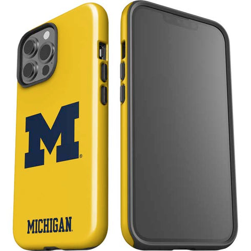 University of Michigan M Logo Yellow iPhone 13 Pro Max Impact Case
