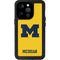 University of Michigan M Logo Yellow iPhone 14 Pro Waterproof Case