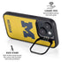 University of Michigan M Logo Yellow iPhone 15 Kickstand Case